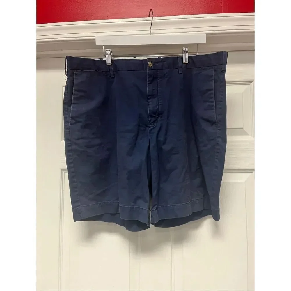 Polo Ralph Lauren Navy Classic Fit Chino Bermuda Shorts sz 40